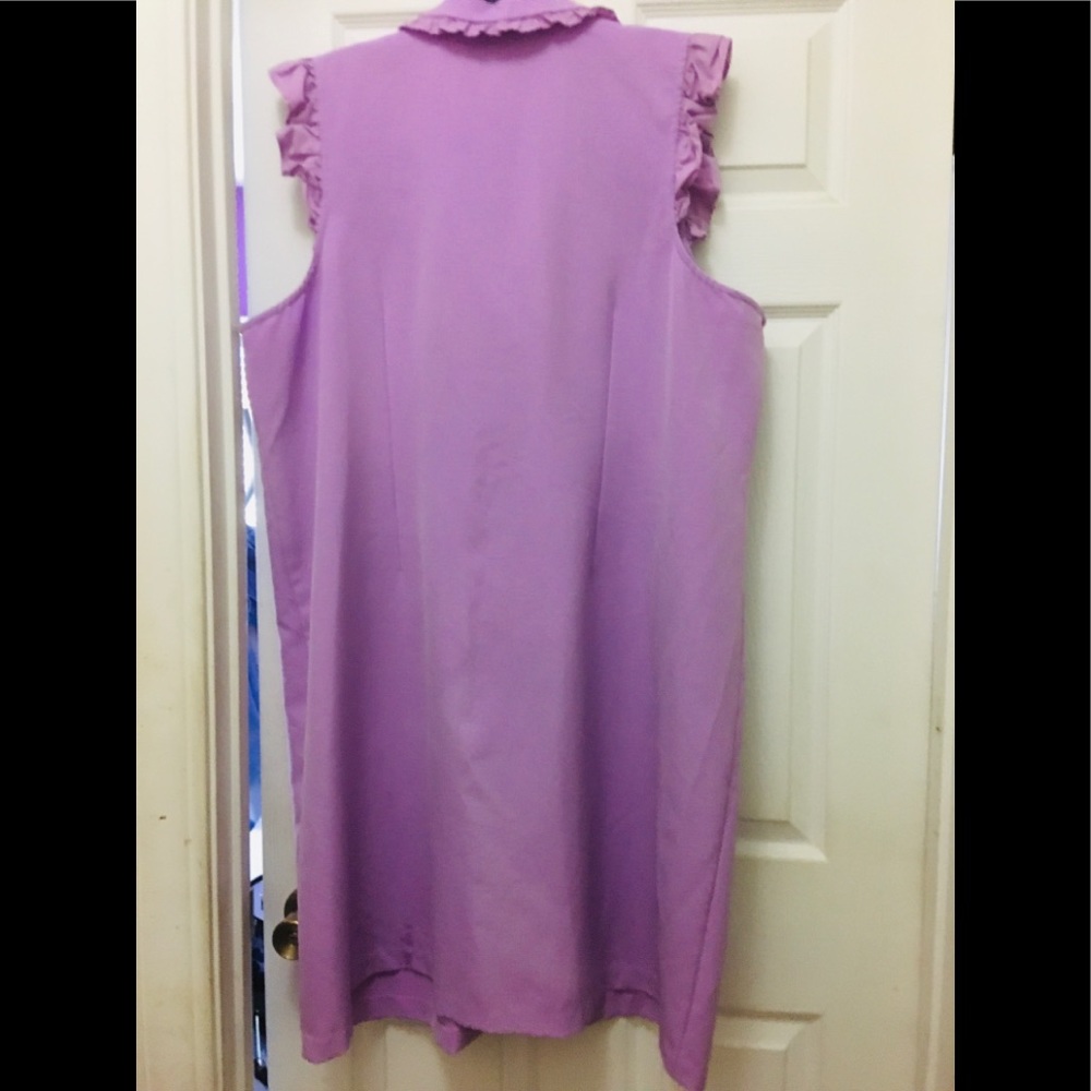 Ruffle front bib dress (FINAL SALE-NO OFFERS) - Picture 3 of 5